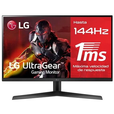 LG Monitor 27" Gamer - 27GN60R-B.BEU (IPS; 16:9; 1920x1080; 144Hz; 1ms; 350cd; HDMI; DP; FreeSync; HDR10; sRGB99%)