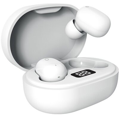 S-LINK Fülhallgató Vezeték Nélküli - SL-TWS05 White (Bluetooth v5.0, mikrofon, fehér)