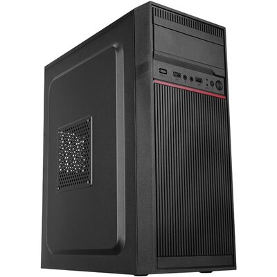 Everest Számítógépház - K210 Peak 250W (fekete; Micro ATX / ATX/MINI-ITX, 250W táp, 2xUSB2.0 )