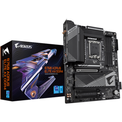 GIGABYTE Alaplap S1700 B760 AORUS ELITE AX DDR4 INTEL Z760, ATX