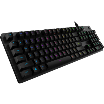 LOGITECH Billentyűzet - G512 Lightsync RGB Mechanikus Vezetékes (Tactile) GX Brown Carbon, US