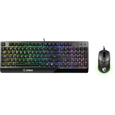 MSI ACCY VIGOR GK30 COMBO Gaming Keyboard + Optical Mouse, Fekete, Hun