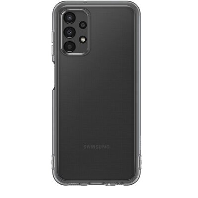 Samsung EF-QA135TBEGWW Galaxy A13 soft clear cover fekete hátlap