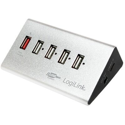 LogiLink UA0224 USB2.0 4 portos HUB + 1x Fast Charging Port