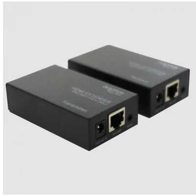 APPROX HDMI extender - RJ45 Cat 5e/6, 1080p/60Hz, HDMI1.4, Fekete