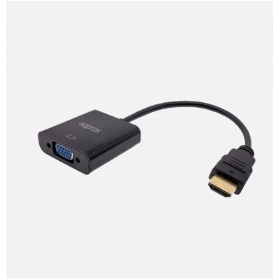 APPROX Kábel átalakító - HDMI to VGA Adapter + audio output