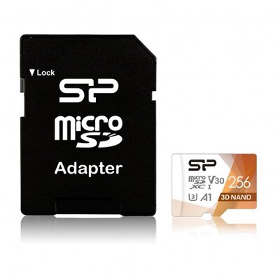 Card MICRO SDXC Silicon Power Superior Pro 256GB - C10,UHS-I U3, A1, V30