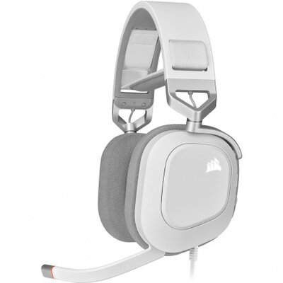 CORSAIR HS80 RGB USB Wired Gaming Headset — White