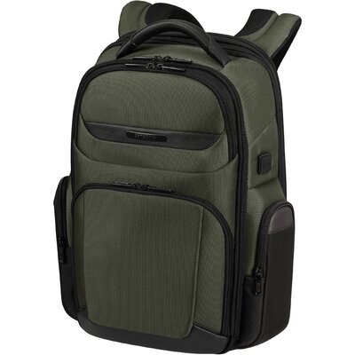Samsonite PRO-DLX 6 Backpack 15.6" 3vol Exp Zöld laptop hátizsák