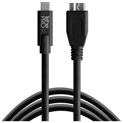 TetherPro USB-C to 3.0 Micro-B, (4.6m) BLK