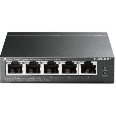 TP-Link Switch PoE - TL-SG1005LP (5 port 1Gbps; 5/4 af PoE port; 40W)