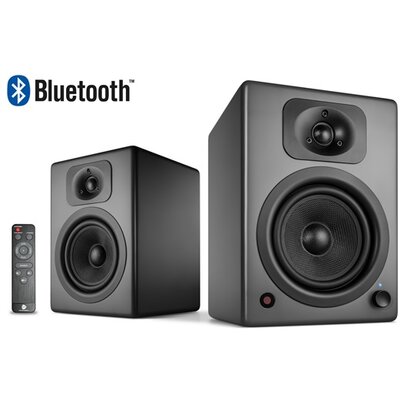WaveMaster Hangszóró 2.0 - TWO NEO Gray (60W RMS, Bluetooth, 3,5mm jack, RCA, Toslink, USB-Audio, Távírányító, Szürke)