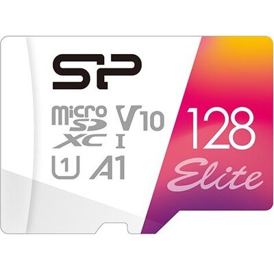 SILICON POWER memory card Elite Micro SDXC 128GB UHS-I A1 V10