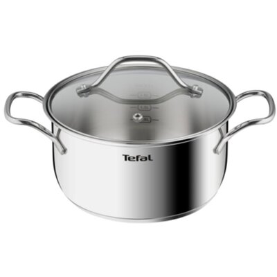 Tefal B8644474 Intuition 20cm rozsdamentes acél lábas és fedő szett