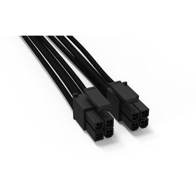 Be Quiet! Kábel - CPU Power Cable CC-4420 (P4+4, 1 csatlakozó, erenként harisnyázott, 45 cm, fekete)