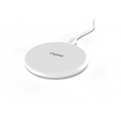 Rapoo 217721 "XC105" 10W vezeték nélküli fehér mobiltelefon töltő