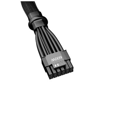 Be Quiet! Kábel - 12VHPWR PCI-E ADAPTER CABLE CPH-6610 (12pin táp, 1 csatlakozó, erenként harisnyázott, 60 cm, fekete)
