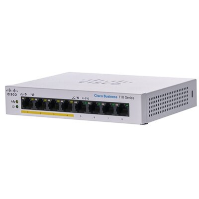 Cisco CBS110-8PP-D 4x GbE PoE LAN 4x GbE LAN port nem menedzselhető switch