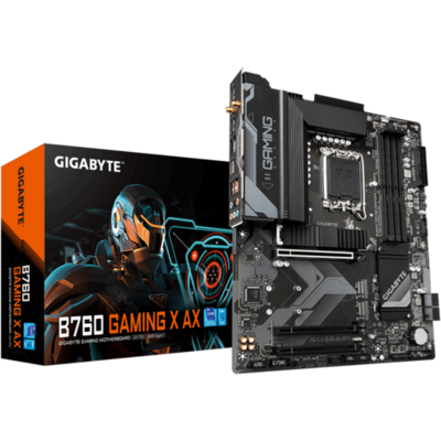 GIGABYTE Alaplap S1700 B760 GAMING X AX INTEL Z760, ATX