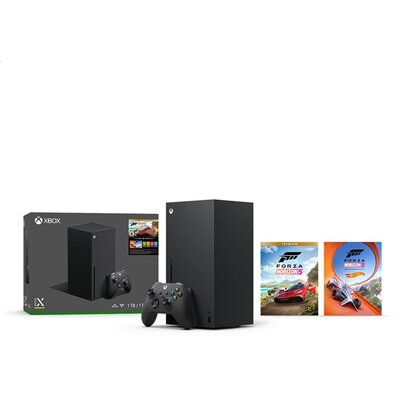 Microsoft Xbox Series X 1TB fekete játékkonzol + Forza Horizon 5 Premium játékszoftver