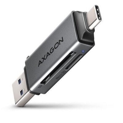 Axagon CRE-DAC Mobil USB 3.2 Gen 1 USB-C + USB-A SD/microSD mini kártyaolvasó