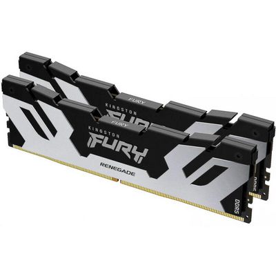 KINGSTON FURY Memória DDR5 64GB 6000MHz CL32 DIMM (Kit of 2) Renegade Silver XMP