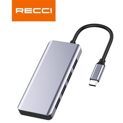 Recci RH06 Type C/4xUSB 3.0 USB HUB