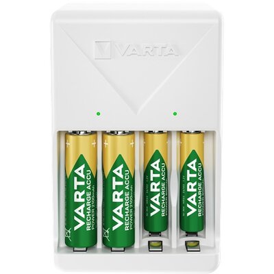 Varta 57657101451 Plug töltő + 4db AA 2100 mAh akkumulátor