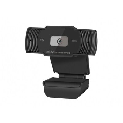 Conceptronic Webkamera - AMDIS04B (1920x1080 képpont, 2 Megapixel, 30 FPS, USB 2.0, univerzális csipesz, mikrofon)