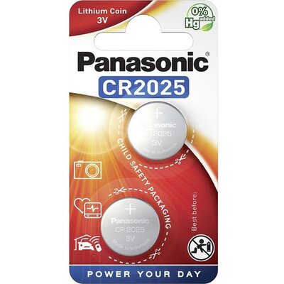 Panasonic CR2025 3V lítium gombelem 2db/csomag