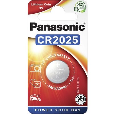 Panasonic CR2025 3V lítium gombelem 1db/csomag