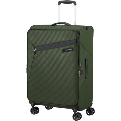 Samsonite LITEBEAM Spinner 66/24 Exp bővíthető zöld bőrönd