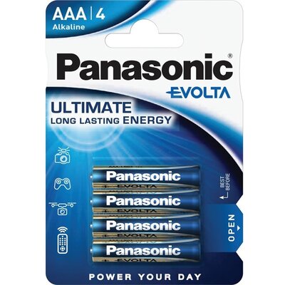 Panasonic EVOLTA LR03EGE/4BP 1,5V AAA/mikro szupertartós alkáli elem 4 db/csomag