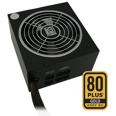 LC-Power Tápegység 460W - LC6460GP4 (80 Plus Gold, Aktív PFC, Moduláris, 14cm)