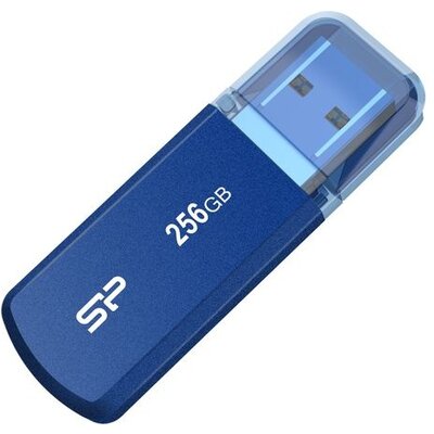 Silicon Power Helios - 202 256GB Data transfers up to 5 Gbps, Aluminum casing, Blue SP256GBUF3202V1B