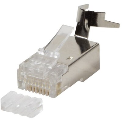 RJ45 csatlakozó Cat6, Cat6A, Cat7, Cat7A kábelre, árnyékolt, 50db/csomag