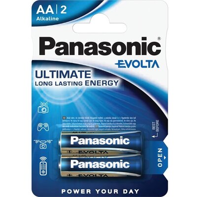 Panasonic EVOLTA LR6EGE/2BP 1,5V AA/ceruza szupertartós alkáli elem 2 db/csomag