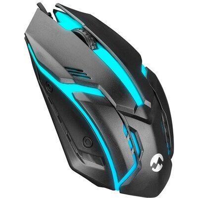 Everest Gamer Egér - SM-G62 (1000 DPI, 3 gomb, 1,35m kábel, optikai, fekete, RGB LED)