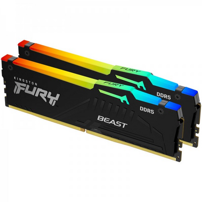 KINGSTON FURY memória DDR5 64GB 6000MHz CL36 DIMM (Kit of 2) Beast White EXPO