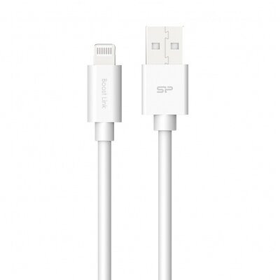 SILICON POWER LK15AL PVC USB-A - Lightning 1m 2.4A QC fehér