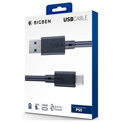 BigBen 5m PS5 USB kábel