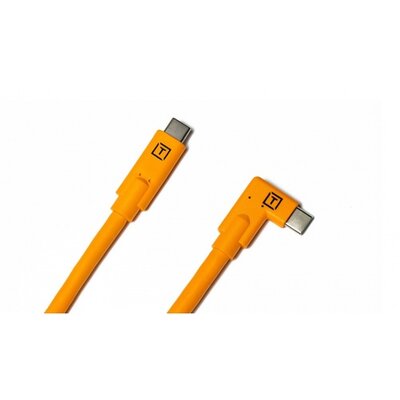 TetherPro USB-C to USB-C Right Angle (narancs)