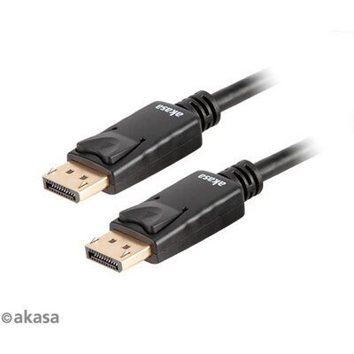 Akasa Displayport kábel - 2m - AK-CBDP21-20BK