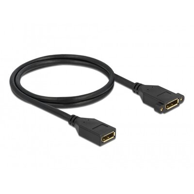 Delock 87100 1m DisplayPort 1.2 4K 60Hz anya - rögzíthető anya kábel