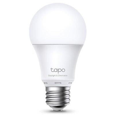 TP-Link Okos Izzó - Tapo L520E (230V; E27; 2,4GHz WiFi; 806 lumen; 8W; 4000 Kelvin; Távoli hozzáférés; Ütemezés)