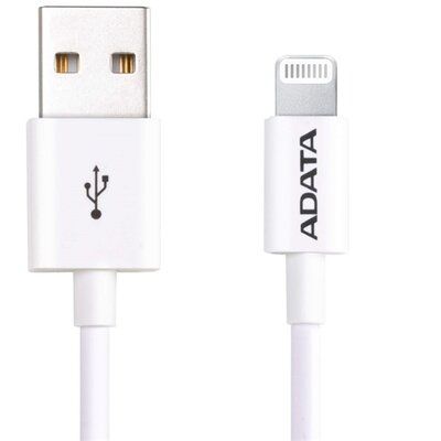 ADATA Kábel - USB-A to Lightning (Fehér, 1m, Apple MFi Certified)