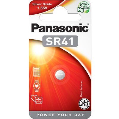 Panasonic SR-41 1,55V ezüst-oxid gombelem 1db/csomag