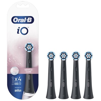 Oral-B iO Gentle Care Black Rainbow fekete 4 db-os fogkefefej szett