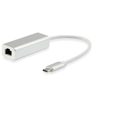 Equip Átalakító - 133454 (USB-C to RJ-45, Gigabit, ezüst)