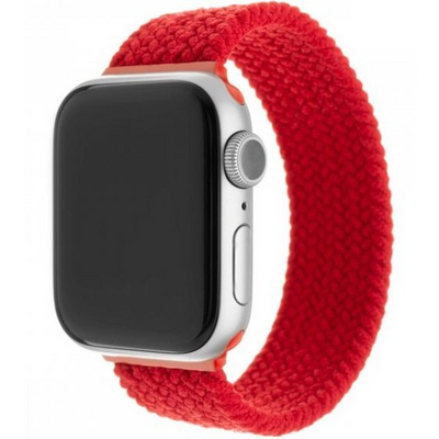 FIXED kötött nylon szíj Apple Watch 38/40mm, S méret, piros